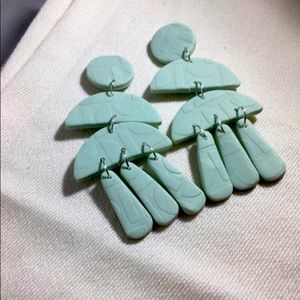 handmade clay earrings/deco style earrings